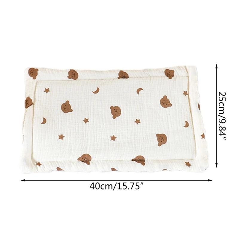 Детская многофункциональная подушка из чистого хлопка, дышащая, легкая, впитывающая пот, подходит для домашнего использования, детского сада и путешествий.