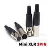 3/4/5/6Pin Mini XLR Female / Male Plug for MIC Soldering Straight for Cable Soldering Small XLR Female Male High Quality