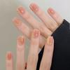 10 шт./Коробка Насыщенные Короткие Квадратные Накладные Ногти Маникюр DIY Прижимные Ногти с Гелевыми Стикерами Арт на Ногтях Многоразовые Накладные Ногти