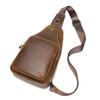 Многофункциональная кожаная сумка через плечо, большой емкости, повседневная мужская сумка из натуральной кожи на груди, слой кожи головы