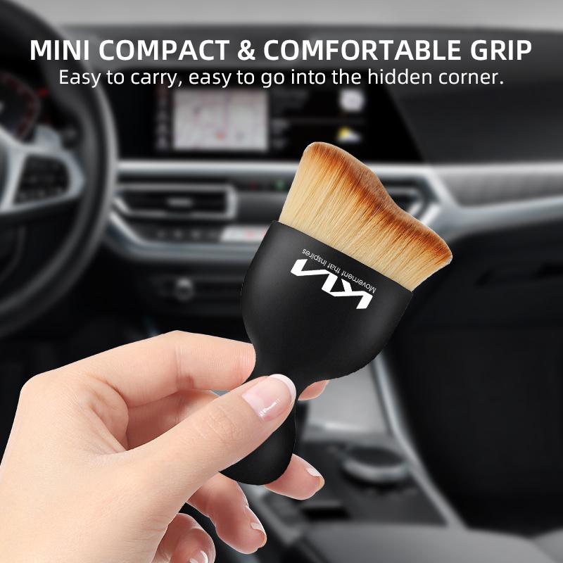 Car Interior Cleaning Soft Brush With Car Wash Towel Microfiber Cleaning Rag Cloth For KIA Rio Ceed Sportage Cerato Soul Sorento zpjm80