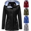 Women's Long-sleeved Detachable Hood Windbreaker Women's Plus Size Jacket Coat