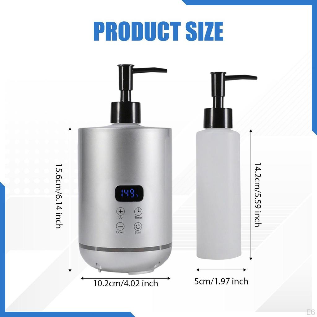 Подогреватель массажного масла Цифровой нагреватель Регулируемая температура с дозатором для бутылок Лосьон