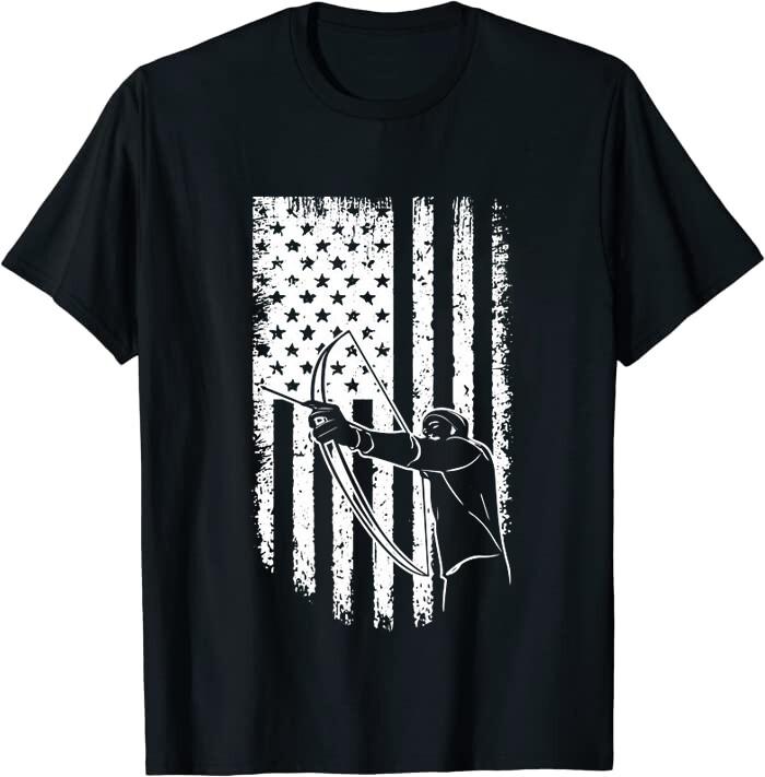 Vintage Archery American Flag Classic Tee T-Shirt