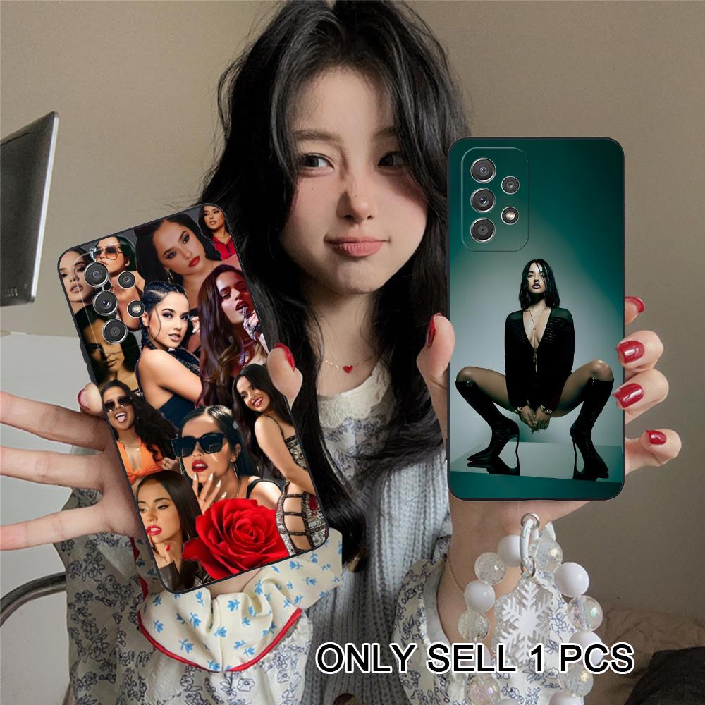 Модный матовый ТПУ чехол для мобильного телефона Becky G для Samsung Galaxy A56 55 54 53 52 51 36 35 34 23 16 15 5G Цветной чехол