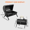 Portable Charcoal Grill, Double-Sided Tabletop Small BBQ Grill Barbecue Smoker