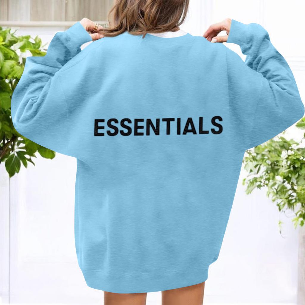 Унисекс Принт Круглый вырез Длинный рукав Свободный крой Длинный рукав Повседневный Длинный рукав Топ Толстовка