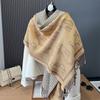 Scarf Women'S Fashion Double-Sided Scarf Outside Thermal Air Conditioning Shawl Women
