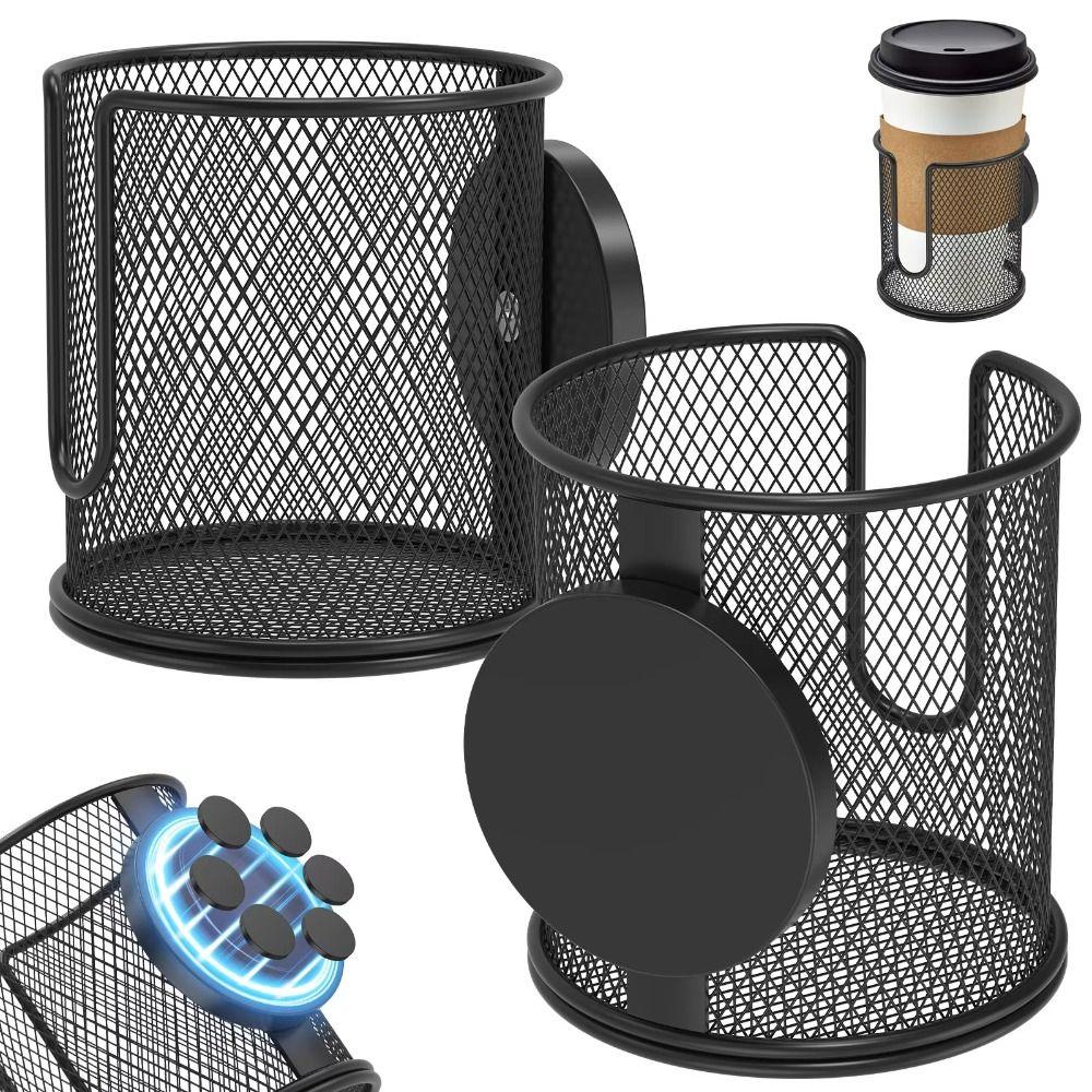 Anti Fall Magnetic Cup Holder Fully Covered Drink Holder Magnet Magnetic Car Cup Holder Mower