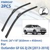 2 шт. передние щетки стеклоочистителя для Mitsubishi Outlander MK3 GF GG ZJ ZK 2013-2018 26 "+ 18" оконные щетки резак аксессуары