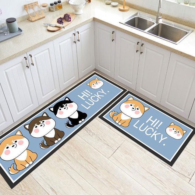 Кухонный коврик для пола, домашний входной коврик для ванной комнаты, противоскользящий моющийся коврик, ковер для прихожей, гостиная, спальня, коридор, длинный ковер
