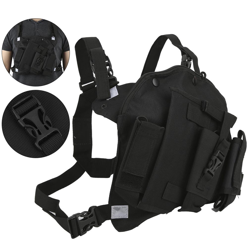 Наклонная двухсторонняя радиосвязь Регулируемая нагрудная сумка-карман для рации для военных госпиталей