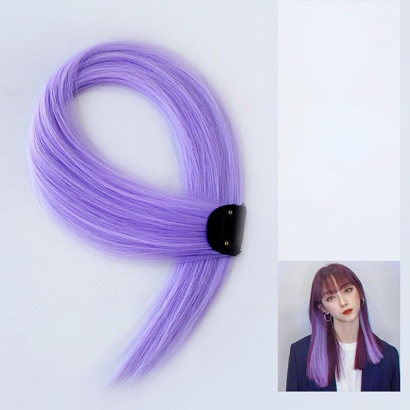Заколка для наращивания волос 60 см, длинная прямая висячая заколка для парика с ушами, синтетические аксессуары для наращивания волос, заколка для волос