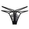 Sexy Lace Panties Women Transparent Low-Waist Underpant IKULE Hollow Out Thong N139