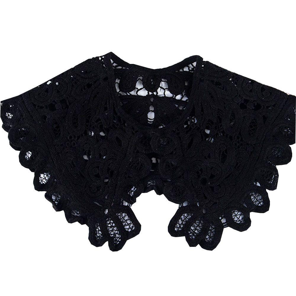 Vintage Hollow Knitting False Collar Shawl Skirt Decorative Lace Vest