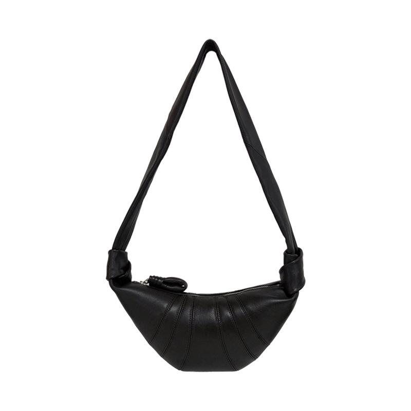 Women's Genuine Leather Croissant Messenger Bag - Elegant High-End Commuting and Casual Bag