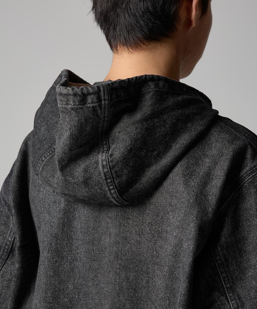 Dickies Джинсовая толстовка на молнии с логотипом-волной, черный деним