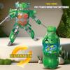 Beverage Bottle Transformer Robot Toy Educational Movable Joints Deformation Cola Lemon Orange Soda Drink Bottle Toy Toddlers Boys Girls Gift