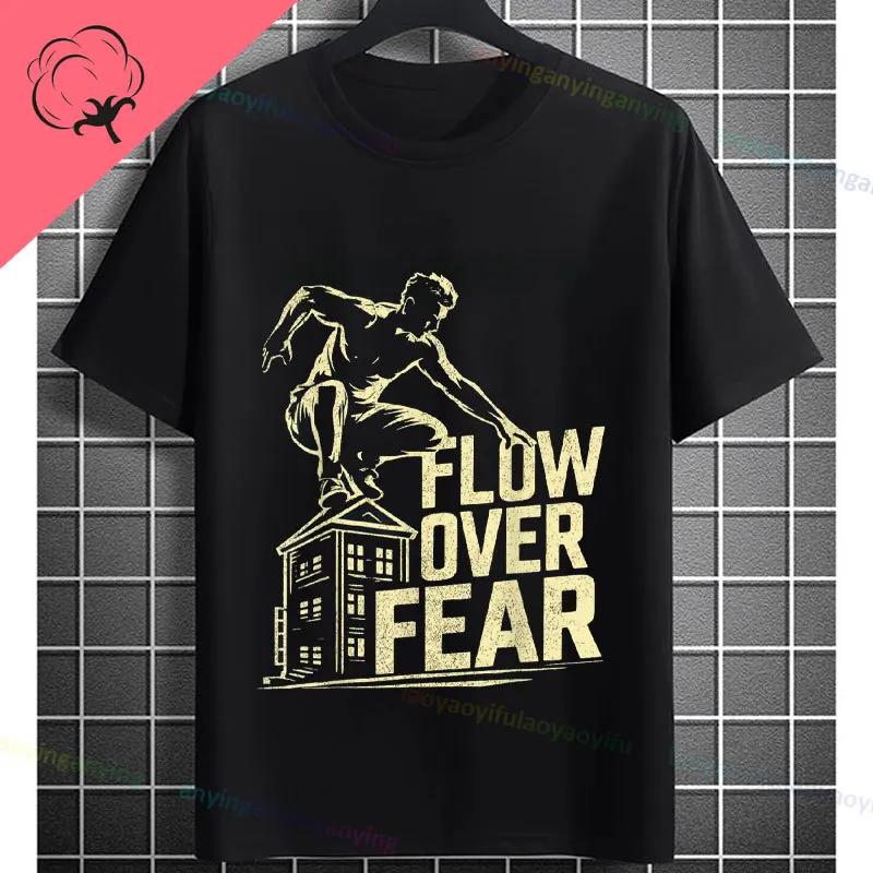 Parkour Freerunning Traceur Athlete Parkour Run Jump Fly Graphic Tshirt Casual Round Neck Cotton Allseason Comfort Tshirt