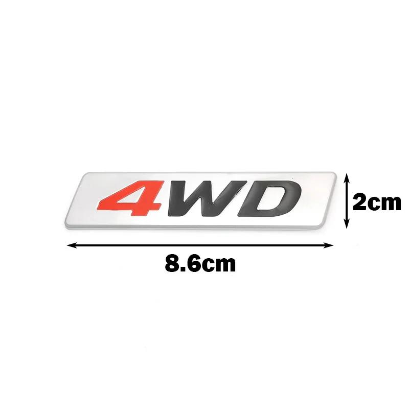 OTOKIT New 3D Car Styling Metal 4WD Sticker Car Side Fender Rear Trunk MJHK5 Emblem Badge Sticker Decals for Hyundai IX25 IX35 Tucson