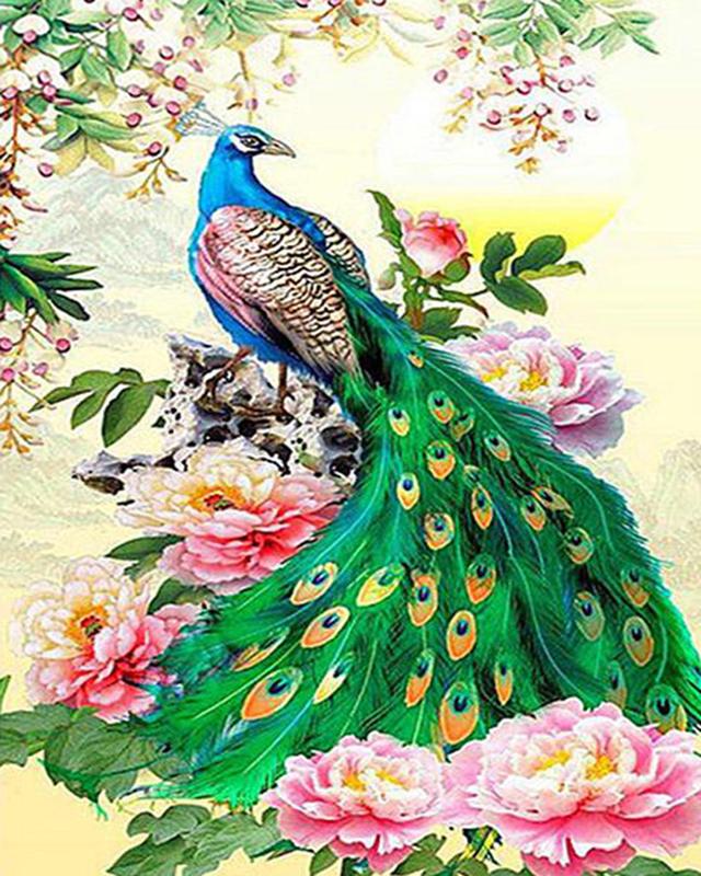 5D алмазная живопись Павлин Новое поступление Алмазная вышивка крестиком животное полная квадратная круглая дрель мозаика подарок ручной работы