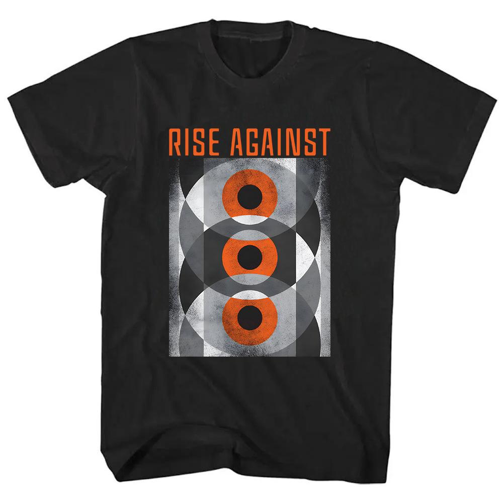 Футболка Marble Eyes RISE AGAINST Ricochet Laser Футболки Хлопок Унисекс Уличная одежда Хип-хоп Свободная Летняя Мужская Футболка С Принтом Одежда