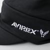 AVIREX knit cap with brim, black