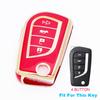 2/3/4 кнопки для Toyota Auris Corolla Reiz Avensis Verso Yaris Aygo Rav4 Scion TC IM TPU чехол для ключа автомобиля крышка пульт оболочка брелок