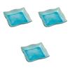 Set of 3 Sky Blue Square Plates Ceramic Square Plates by Setomonohonpo (Large) [24x24cm]