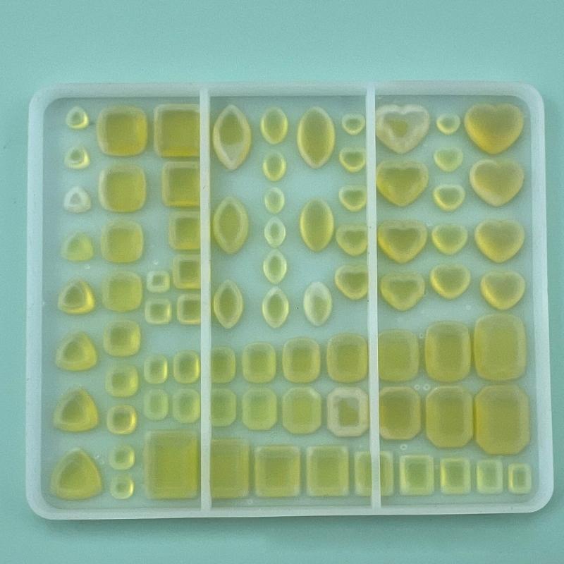 Heart Square Shape Silicone Mold Crystal Diamond Resin Mold Jewelry Making Epoxy Casting Mold Ice Cubes Mold Craft