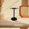 Compact Rotating Keychain Holder Display Stand Desktop Jewelry Organizer Rack for Bracelets Earrings Necklaces Rings Small