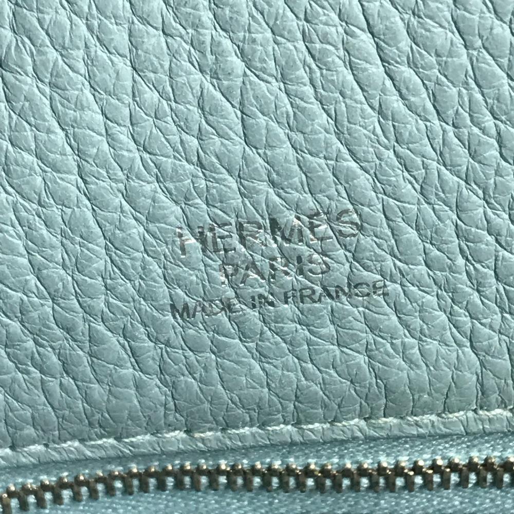 HERMES Victoria Cabas 32 Shoulder bag Tote Bag Taurillon Clemence blue