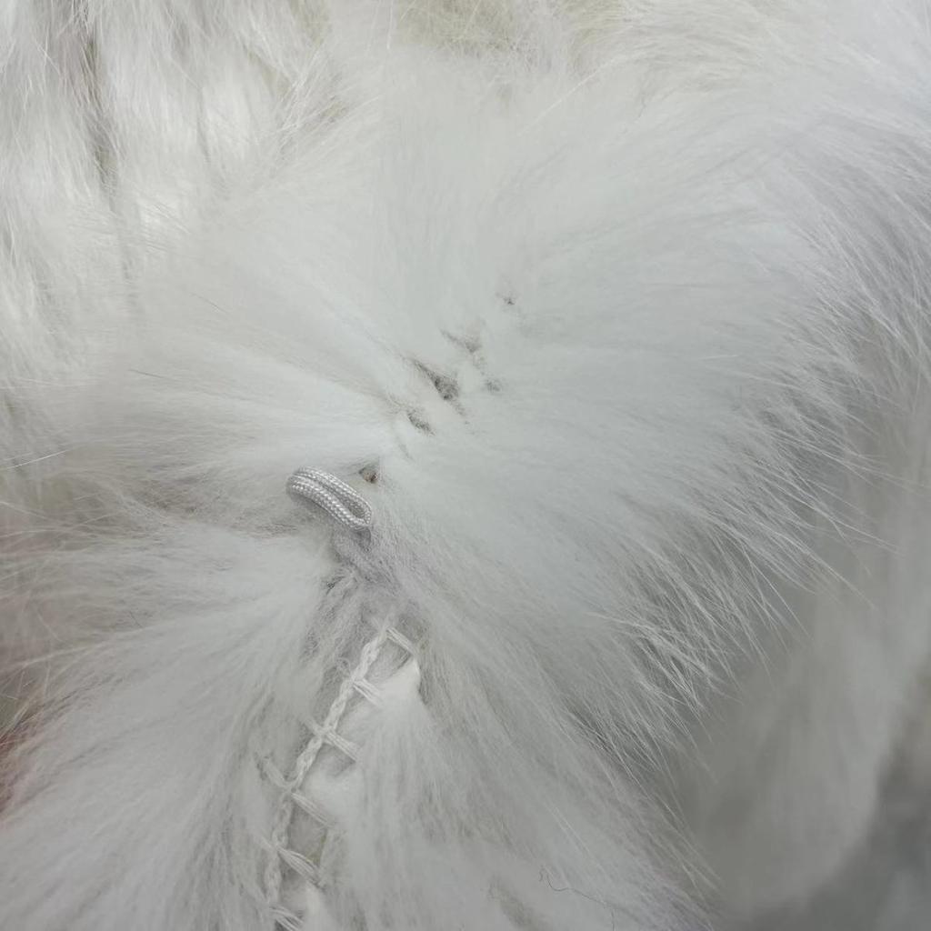 Real Rabbit Fur Braided Coat for Women Short Style Young Coat Fox Fur Bat Sleeve Shawl