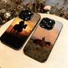 Чехол для телефона в стиле западного ковбоя для iPhone 17,16,15,14,13,12,11 Plus,Pro Max,XS,Разноцветный Серебристый Чехол для телефона Funda Cover