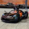 1:24 Pagani Huayra Dinastia BC Суперкар Сплав Гальваника Модель Спортивного Автомобиля Металл Автомобили Модель Гоночной Машины на Трассе Звук Свет
