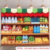 Двумерный гобелен для детской комнаты, полки продуктового магазина с овощами и напитками, декор