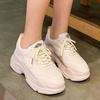 Dad Shoes Women's Spring and Autumn New Student Versatile Sneaker Women's Casual Shoes Thick-Soled Ins White Shoes