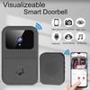 Smart Home Wireless Video Doorbell 2-Way Audio HD Video Doorbell Camera Cloud Storage Night Vision, 2.4G WiFi Compatible