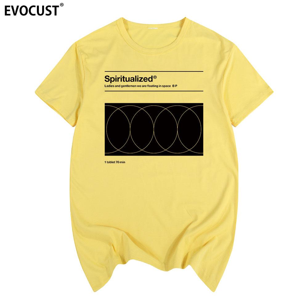 Spiritualized Винтажная футболка 90-х Spiritualized Spacemen Рок-группа Хлопок Мужская футболка Новая ФУТБОЛКА Футболка Женская унисекс Мода