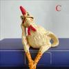 Скульптура курицы из смолы Декоративное искусство для сада и двора Поделка Забавная Декорация для забора дома Фермерский двор Садовый двор Подарок на новоселье