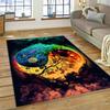Yin and Yang 3D Naturalize Chinese Tai Chi Carpet Rug for Home Living Room Bedroom Sofa Doormat Decor,Kids Area Rug Non-slip Mat