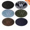Self-Adhesive Oval Patch with English Letter Embroidery for Jacket and Clothing Repair or Decoration