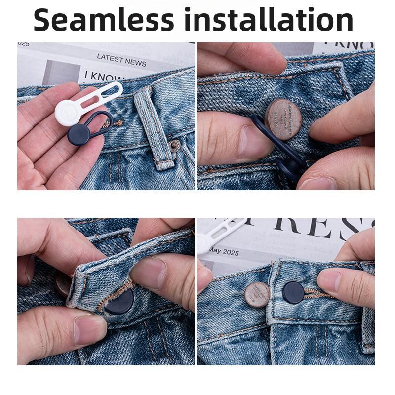 1 шт., удлинитель талии для брюк, гибкая резиновая удлинительная кнопка для мужчин и женщин