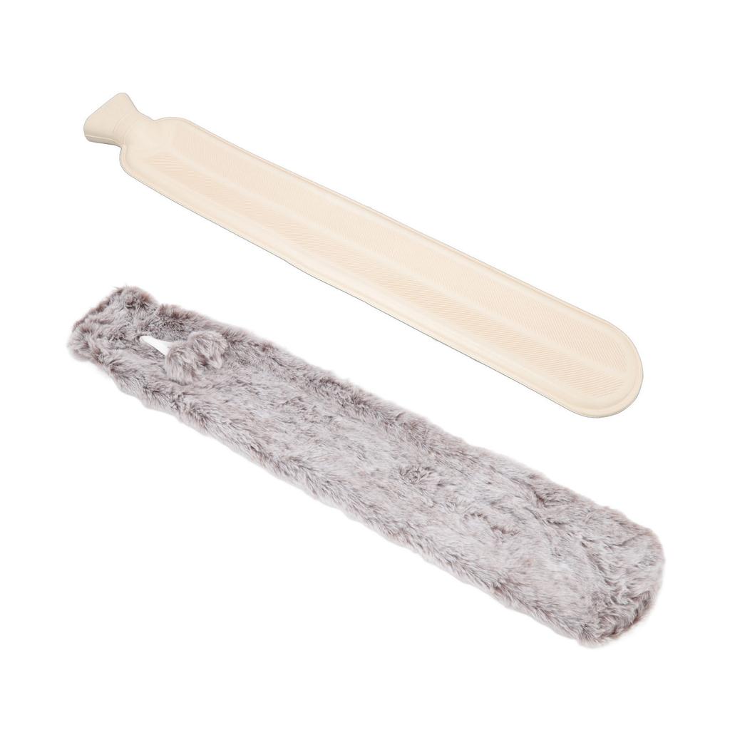 2000ML Hand Warm Water Bag Explosionproof Rubber Plush Hot Water Bottle for Winter