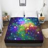 Модный домашний градиент цвета 3D-печатный узор простыня на резинке чехол для матраса простыня с эластичной резинкой постельное белье