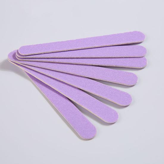 20/100Pcs 100/180 Grit Wooden Nail Files Compact Portable Multipurpose DIY Disposable Nail Files Manicure Tool Set