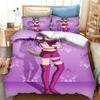 3D Printing Anime Tokyo Mew Mew 3D Print Bedding Set Duvet Covers Pillowcases One Piece Comforter Bedding Sets Bedclothes Bed