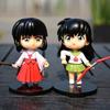 New Inuyasha Anime Figure Higurashi Kagome Miroku Sesshoumaru Action Version Toys Pvc Model Doll Gifts Kids Q for Poseable Articulated Scale 2