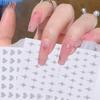 DIY Adhesive Decals Sparkly Laser Star Design Silver Powder 3D Reflective Glitter Nail Stickers