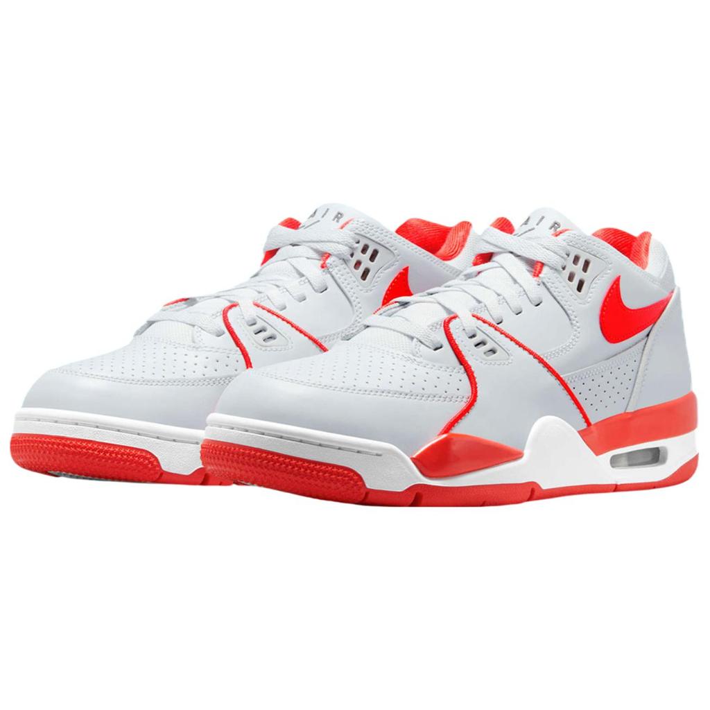Nike Air Flight 89 Low Fashion Comfortable Non-Slip Wear-Resistant Low-Top Retro Basketball Shoes Men Sneaker White Red HJ4484-001